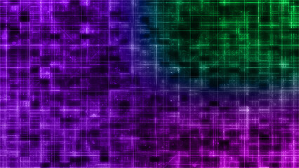Abstract glitch art grid background image.