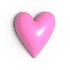 3d pink heart
