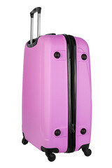 Travel suitcase isolated on white background. Summer holidays, tourism, vacation.