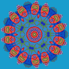 Round seamless texture.