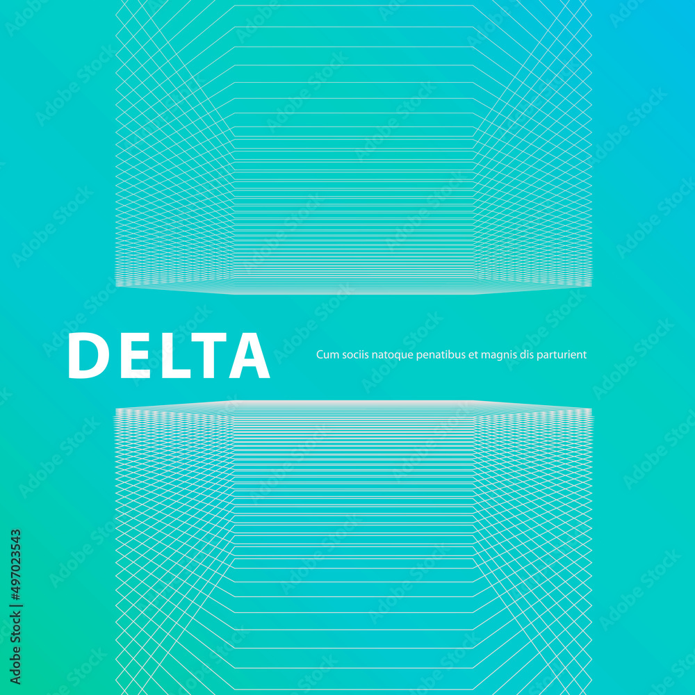 Aufkleber Geometric hexagonal pattern background. Vector modern design on banner size