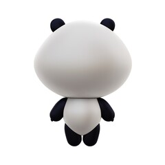 Pandas bear animal characters. Cartoon cute panda 3D illustration isolated in white background © whitecityrecords
