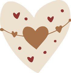 Hearts design vector illustration. Heart vector designs for baby and kids. Can be used for baby t-shirt print design, kids wear, nursery decor, wall art, baby shower, celebration, greeting and invitat