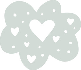 Hearts design vector illustration. Heart vector designs for baby and kids. Can be used for baby t-shirt print design, kids wear, nursery decor, wall art, baby shower, celebration, greeting and invitat