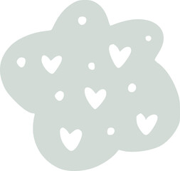 Hearts design vector illustration. Heart vector designs for baby and kids. Can be used for baby t-shirt print design, kids wear, nursery decor, wall art, baby shower, celebration, greeting and invitat