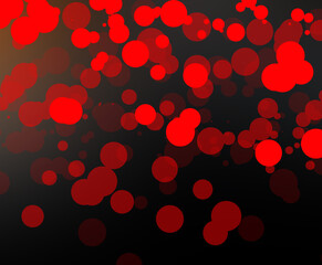 red bokeh and black background