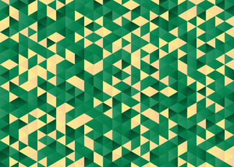 Triangle yellow green abstract geometric gradient background