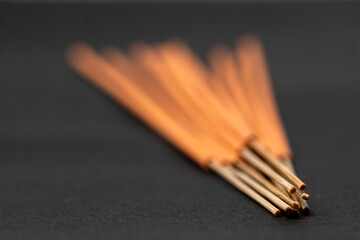 Agarbatti with black background