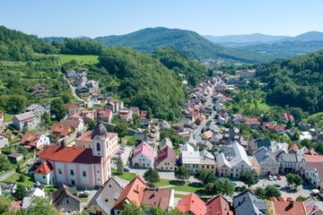 Fototapeta premium The historical town of Stramberk, Czechia