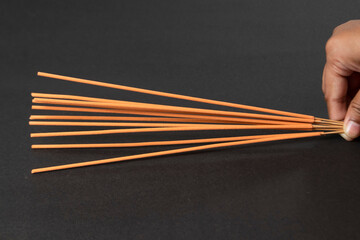 Agarbatti with black background