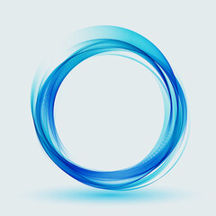 Abstract vector background wavy blue circle. Circle lines. Blue circles. Abstract circles waves. Circle frame.