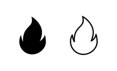 Fire icon vector. fire sign and symbol
