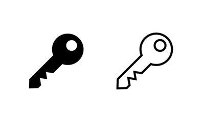 Key icon vector. Key sign and symbol.