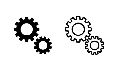 Setting icon vector. Cog setting sign and symbol. Gear Sign