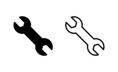 Wrench icon vector. repair icon. tools sign and symbol