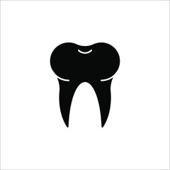 Tooth line icon vector. Medical Tooth symbol illustration