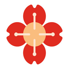 japanese culture red flower