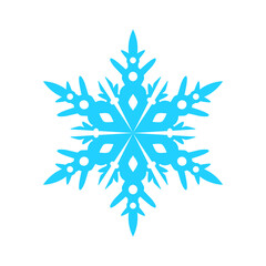 Simple vector snowflakes. Winter Christmas set. Snow 