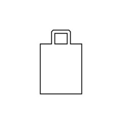 bag line vector icon