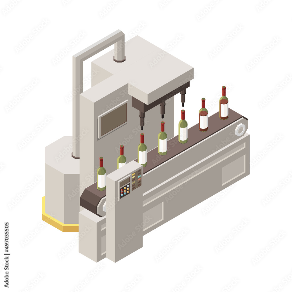 Poster Wine Production Icon