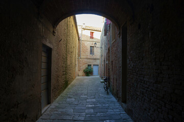 Buonconvento, medieval city in Siena province