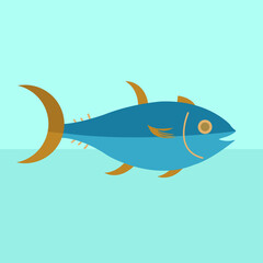 vector graphic of world tuna day good for national world tuna day celebration. flat design. flyer design.flat illustration.