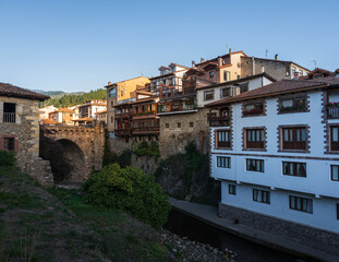 Obraz na płótnie Canvas Potes, Cantabria, Spain. Located in the center of the region of Liébana.