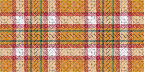 Checkered diagonal plaid seamless pattern.Vector illustration.Flat design.No gradient.Tartan Seamless Pattern Background,throw, blanket,Seamless tartan vector pattern.Seamless fabric texture print.
