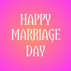 Fototapeta na wymiar Happy marriage day celebrating colorful background