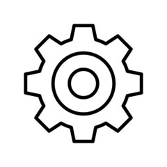 gear icon vector design template simple and clean
