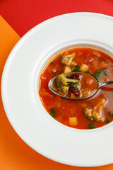 Business lunch, business lady on a business lunch in a restaurant
