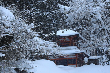 岩手県北上市　冬の極楽寺
