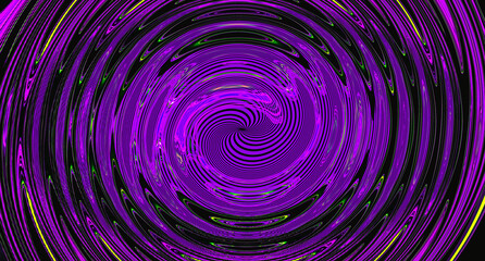 Bright fluid violet, neon, black textured background. Abstract liquid purple circle. Art trippy luxury digital screen. Fantasy Backdrop. Banner. Web page Template. Virtual Augmented reality. NFT card