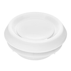 Ventilation grille for cooling and supplying fresh air to the premises. Isolated on a white background. Ventilation of kitchen, bathroom, apartment, office, bar, restaurant, warehouse.