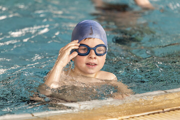 child in swimming pool