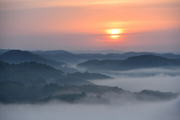 Sea of clouds in early morning