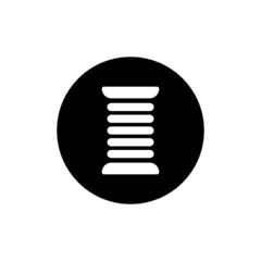 Thread icon in black round