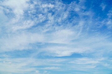 Naklejka na ściany i meble blue sky with cloud. Background sky gradient , Bright and enjoy your eye with the sky refreshing