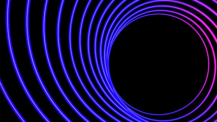 Sonar wave conceptual neon light abstract background