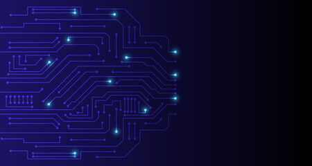 Abstract electric technology circuit lines. futuristic connection digital data background. EP.12