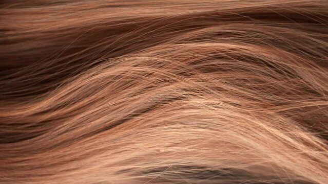 Super Slow Motion Shot of Waving Brown Hair at 1000 fps.