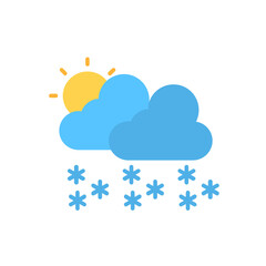 Obraz premium Snow In Day Icon