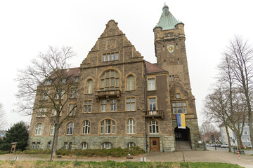Fototapeta na wymiar Das Neue Rathaus in Hattingen, Nordrhein-Westfalen
