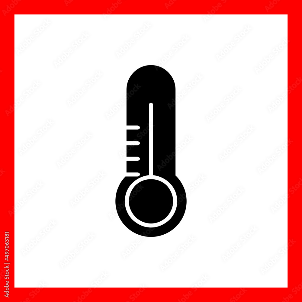 Wall mural Thermometer Icon