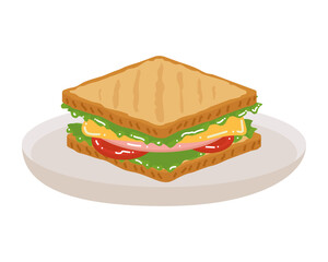 delicious sandwich food