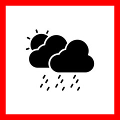 Rain In Day Icon