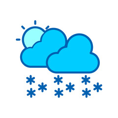 Obraz premium Snow In Day Icon