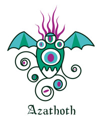 MONSTRE Lovecraft CTHULHU Azathoth œuf ailé grand ancien 2