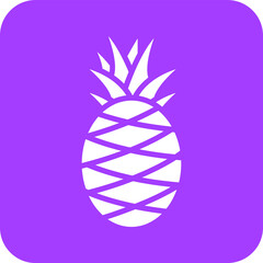 Pineapple Vector Icon Design Illustration