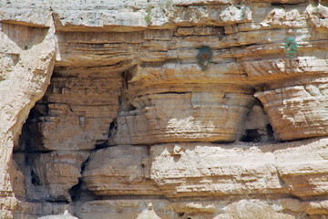 Gorge in the Judean Desert in Israel